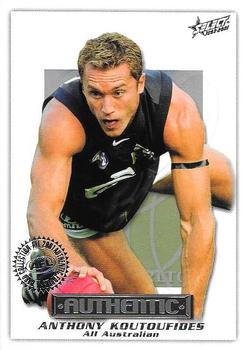 2001 Select AFL Authentic #28 Anthony Koutoufides Front